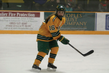 Peyton Dukas in a February 2016 game against Spaulding.