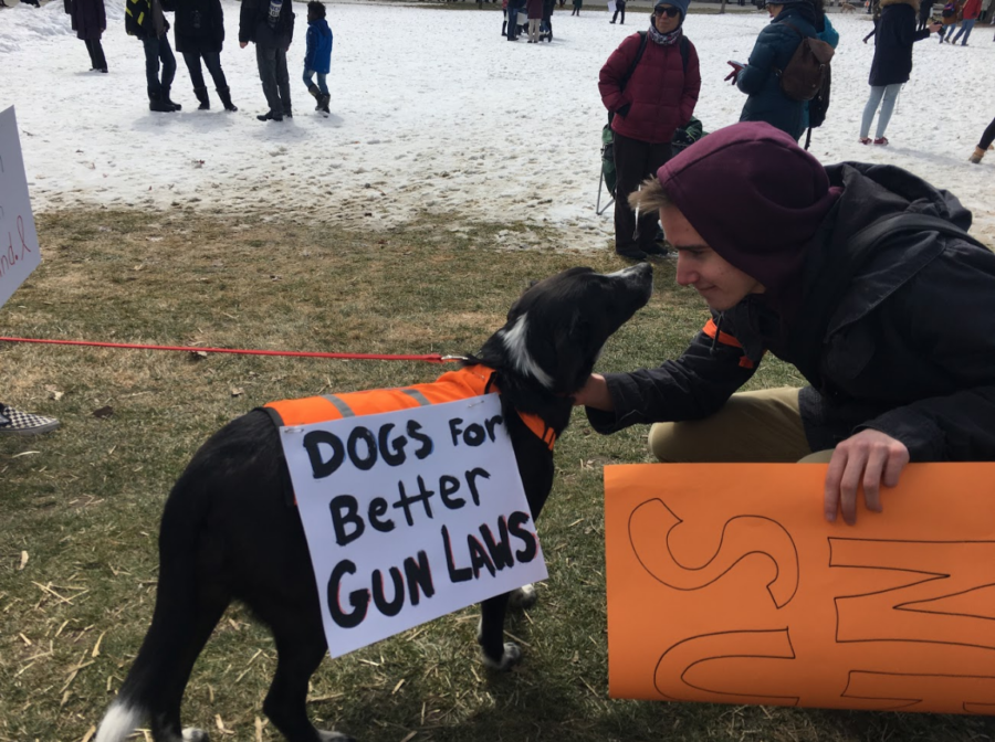 Ben Stoll (18) at March For Our Lives on March 24