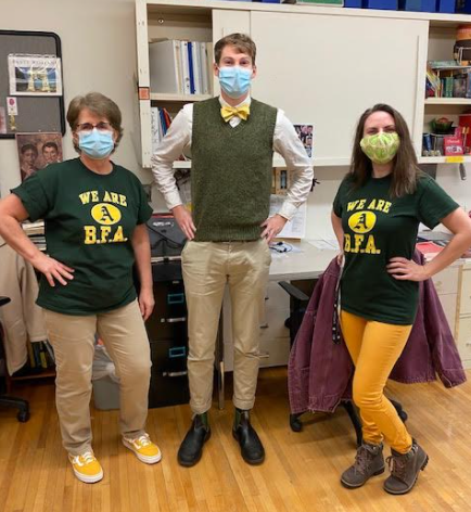 Foreign Language Teachers:  Lydia Batten, James Thurber and Kristi Waite.
Photo credit: Jenny Parent