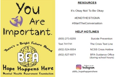 Mental Health Matters: How Hope Happens Here has Brought Awareness to BFA