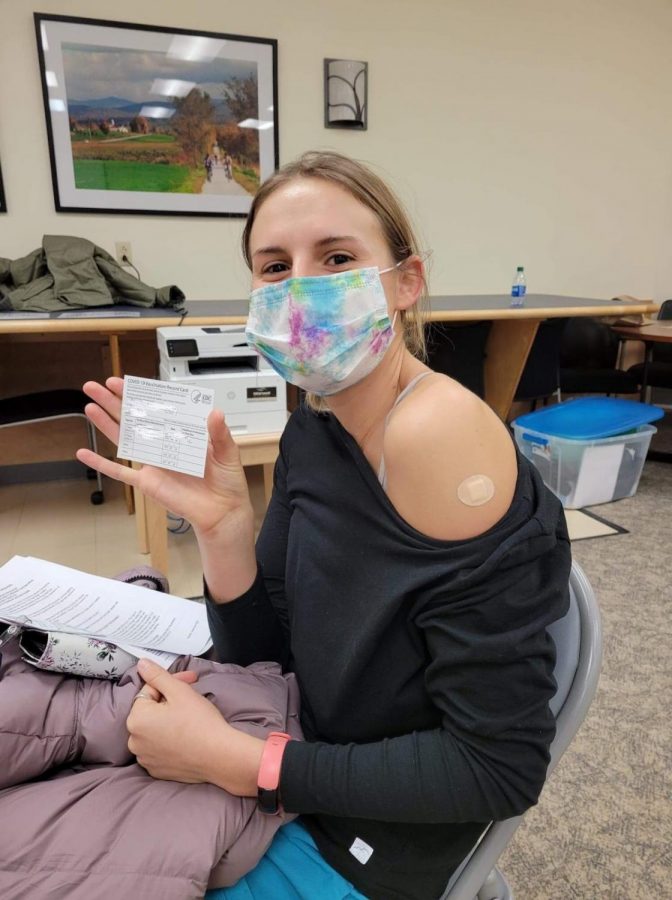 Hailey Blanchard (16), fully vaccinated against Covid-19. Photo credit:  Hailey Blanchard