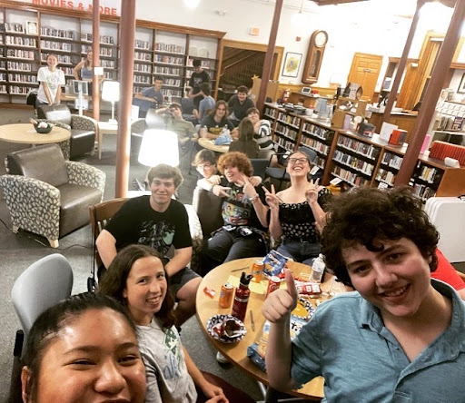 BFA students enjoy St. Albans Free Librarys First Friday event.
Photo credit: Penelope Noza
